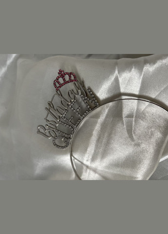 Обруч birthday queen зі стразами з днем народження One Size (12-316) No Brand (324120041)