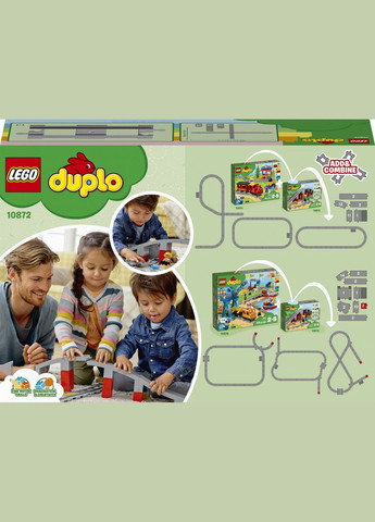 DUPLO Железнодорожный мост и рельсы 26 деталей (10872) Lego (304055539)