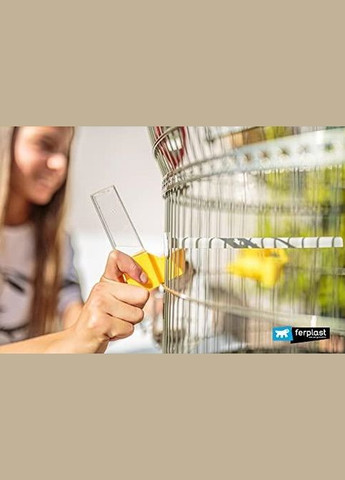 Поїлка для птахів UNIX 4552 жовта 3х6.7х11 см 84552799 Ferplast (266423274)