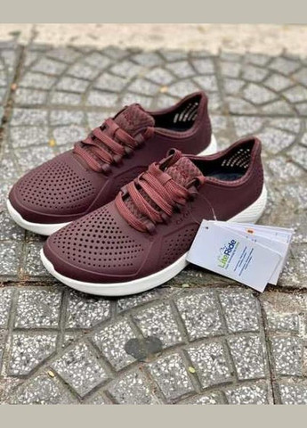 Бордовые literide sneakers крокс кроссовки лайтрайд Crocs