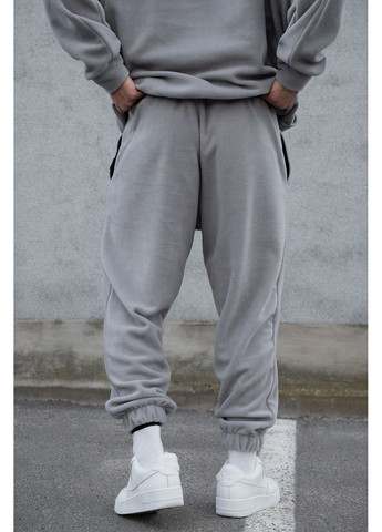 Серые кэжуал демисезонные джоггеры брюки Without