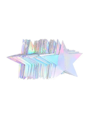 Гирлянда со звездочками 4 м на 10 см серебристо-перламутровый Jannet Гірлянда (317638616)