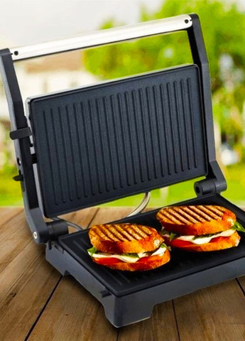 Гриль электрический прижимной двухсторонний для дома 1000 Вт бутербродница сэндвичница антипригарное Allthings (362137029)