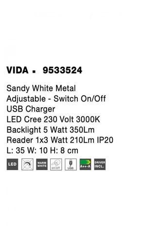 Спот VIDA 9533524 NOVA LUCE (402045958)