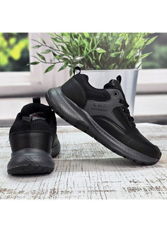 Черные демисезонные кроссовки подростковые KMB