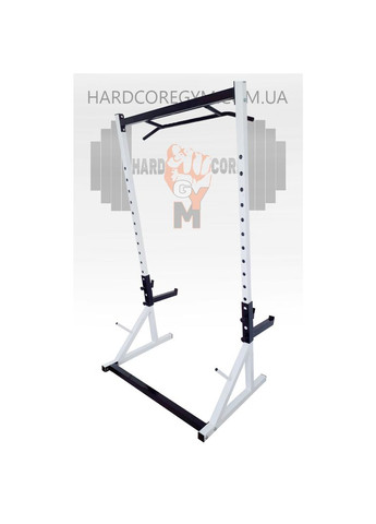 Стійки для присідання, жима лежачи та стоя, під штангу зі страховкою та турнік БІЛІ No Brand (326596762)