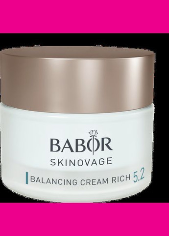 Насичений балансуючий крем для комбінованої шкіри обличчя SKINOVAGE Balancing Cream Rich 50 мл Babor (280265749)