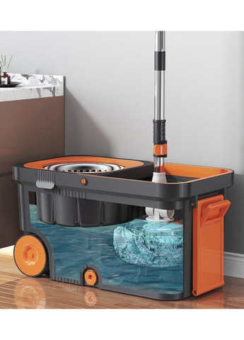 Швабра и ведро с автоматическим отжимом 10 л Mop Maestro No Brand (317433701)