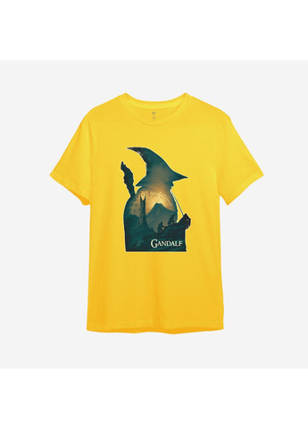 Жовта демісезонна дитяча футболка з принтом "gandalf art". lord of the rings (10145567494) ТiШОТКА