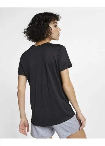 Футболка W Nk Dry Leg Tee Crew Black Aq3210-010 Nike - (397853044)
