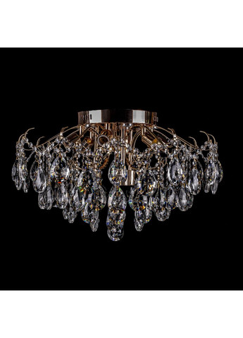 Потолочная люстра хрустальная (9 лампочек, 7 светодиодных модулей) E1567/9+7/FG No Brand (352230364)