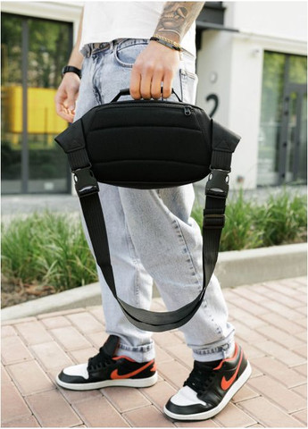 Чоловіча тканинна сумка через плече Чорна (9540301017) Sambag (361244710)