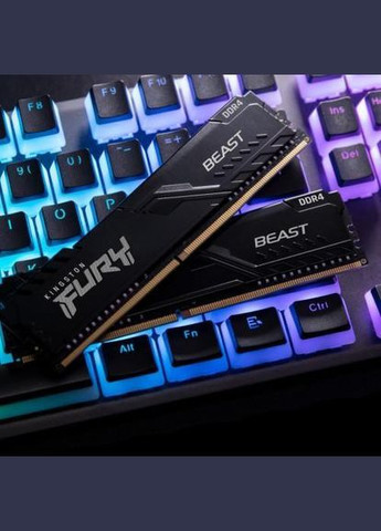 Пам'ять для настільних комп'ютерів 16 GB DDR4 3200 MHz Beast Black (KF432C16BB1/16) Kingston FURY (314932503)