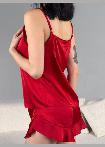 Красная женская пижама тройка Avanti