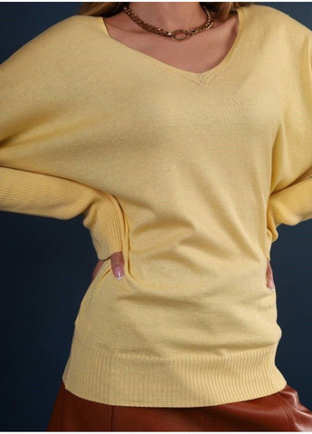 Жовтий демісезонний джемпер жіночий жовтий Mixray