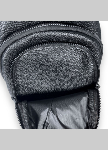Слинг, экокожа, два основных отделения, один внутренний открытый карман, размер: 30*17*8 см, черный Daishuwz (285814951)