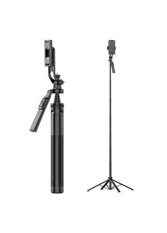 Монопод-штатив С19 3в1 для смартфонов с пультом ДУ Black RIAS (346048460)