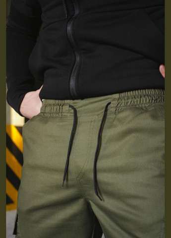 Хаки демисезонные брюки No Brand