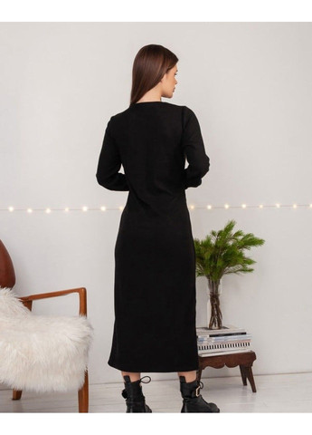 Чорна повсякденний сукня 14424 чорний ISSA PLUS