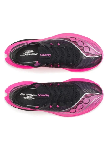 Цветные демисезонные кроссовки endorphin pro 5 black/pink s21064-131 Saucony