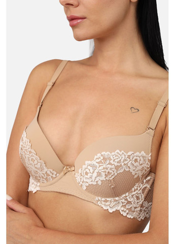 Бежевый бюстгальтер классический женский цвет бежевый cb-00282158 No Brand кружево