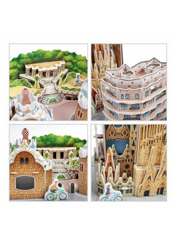 Пазл Cubic Fun Трехмерная головоломка-конструктор City Line Barcelona (MC256h) CubicFun Тривимірна головоломка-конструктор City Line Barce (366157808)