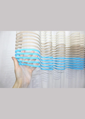 Тюль Гардины на фатине 3 м в гостиную 300x270 см (tul-943т-5) No Brand (306633679)