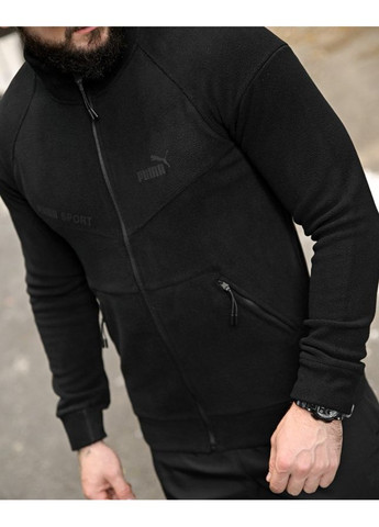 Мужская демисезонная кофта на флисе черная Puma (361245570)