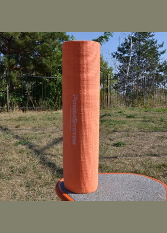 Коврик для йоги и фитнеса PS-4014 PVC Fitness-Yoga Mat Orange (173x61x0.6) Power System (345715361)