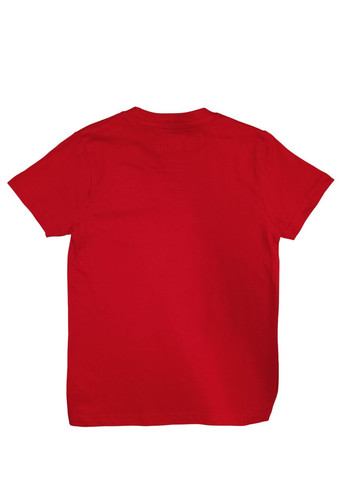 Красная летняя футболка мальчику Lego