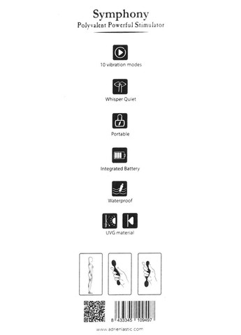 Гарний вібратор 2 в 1 SYMPHONY No Brand (284728666)