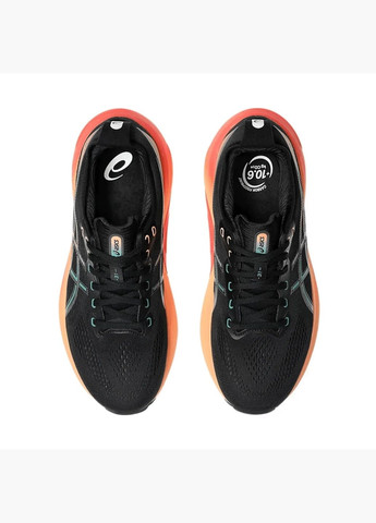 Чорні кросівки чоловічі gel kayano 31 black/orange 1011b867-004 Asics