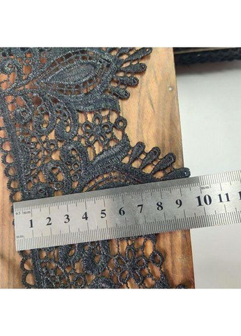 Кружево макраме 9см (13 м) Цвет черный (42-G0105-2) Plus-plus (352747119)