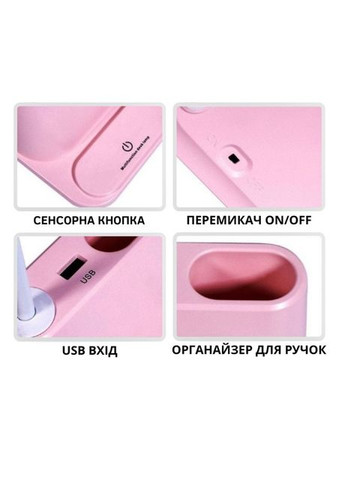 Настольная светодиодная лампа. Умная настольная лампа 3в1 со встроенным аккумулятором и PowerBank No Brand (303429425)