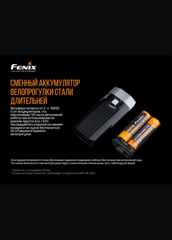 Велофара BC30 V2.0 (A-016110) Fenix (321971179)
