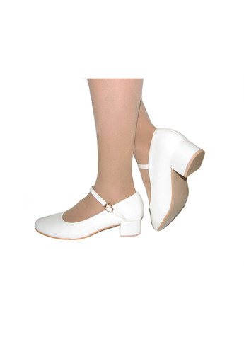 Seven Лакові білі туфлі на стійкому каблуці туфлі-човники білий з штучна шкіра, — всесезон (314508317)