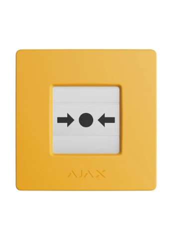 Беспроводная настенная кнопка для активации пожарной тревоги ManualCallPoint Yellow Ajax (361344832)