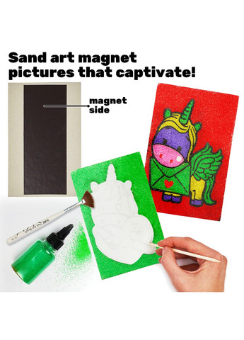 Детский набор для творчества Картина из песка Sand Art 9 в 1 с магнитами Alexes (326745902)