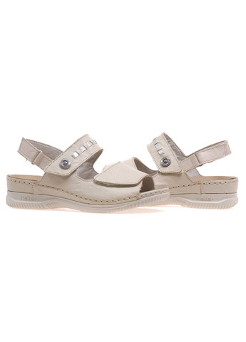 Бежевые босоножки женские v7473-61 Rieker