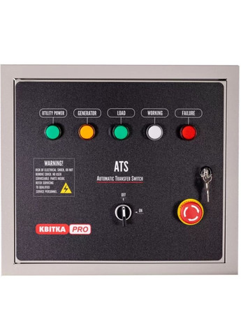 Блок автоматики ЦВЕТОК PRO ATS (15 кВт, 380 В) для генераторов (24682) КВІТКА (315765411)