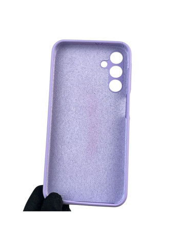 Чохол для Galaxy A15 (SM-A155M) силіконовий з мікрофіброю нековзний на самсунг а15 бузковий Samsung (366388240)