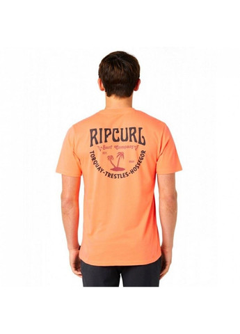 Оранжевая мужская футболка f&b tee 048mte-165 Rip Curl