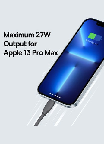 Кабель PD Type-C-Lightning Jelly Liquid Silica Gel 20W 1.2m Black Baseus (301467555)