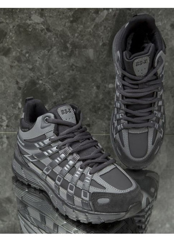 Сірі Зимовий чоловічі кросівки зимові натуральна шкіра сірі (2583-7с) 45 Baasploa