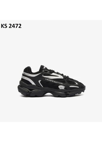 Черные летние кроссовки lacoste l003 black лакоста No Brand