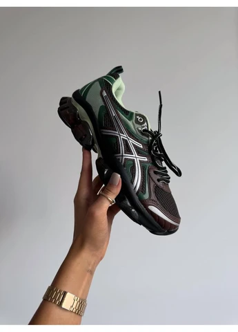 Чорні літні кросівки asics gel-quantum kinetic green brown black асікс гель No Brand