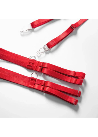 Чорний демісезонний мереживний комплект із поясом. мереживна спідня білизна прозора. сексуальна чорна жіноча білизна m No Brand