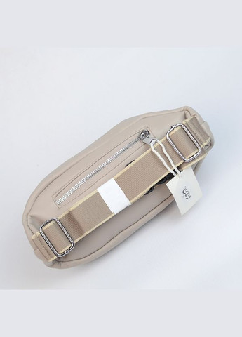 Сіра жіноча маленька поясна нагрудна сумка бананка через плече No Brand (338182428)