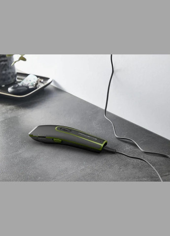 Машинка для стрижки Nomad Sport Collection, акум., роторний мотор, насадок-2, кейс, сталь, чорно-зелений Rowenta (317275202)