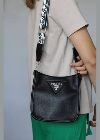 Жіноча сумка Prada black, женская сумка, Прада чорного кольору No Brand (307925643)